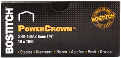 NIETEN BOSTITCH B8 STAAL SB8 6MM GEBOGEN RUG 1050 STUKS