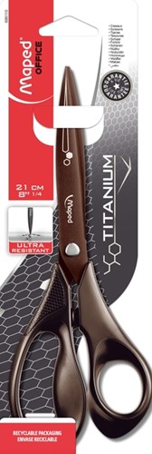 SCHAAR MAPED TITANIUM 21CM ZWART