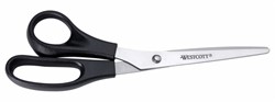 KANTOORSCHAAR WESTCOTT 210MM MET KUNSTSTOF GRIP LINKSHANDIG RVS