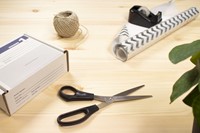 KANTOORSCHAAR WESTCOTT 210MM MET KUNSTSTOF GRIP LINKSHANDIG RVS-4