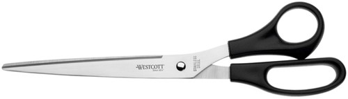 KANTOORSCHAAR WESTCOTT 260MM MET KUNSTSTOF GRIP RVS