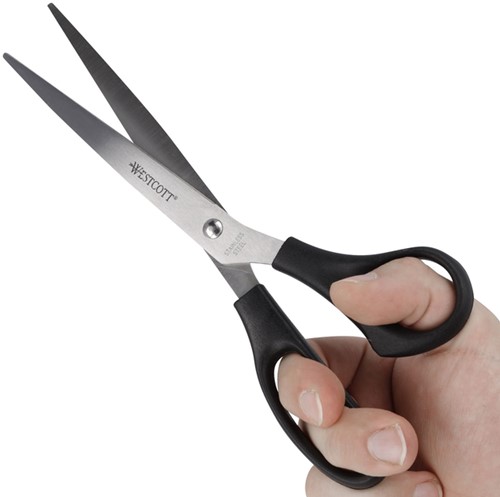 KANTOORSCHAAR WESTCOTT 260MM MET KUNSTSTOF GRIP RVS-1