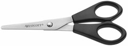 KANTOORSCHAAR WESTCOTT 130MM MET KUNSTSTOF GRIP RVS