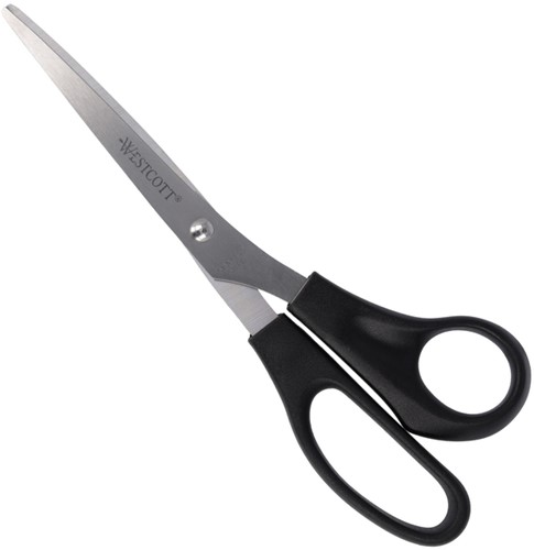 KANTOORSCHAAR WESTCOTT 210MM MET KUNSTSTOF GRIP RVS-3