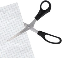 KANTOORSCHAAR WESTCOTT 210MM MET KUNSTSTOF GRIP RVS-3