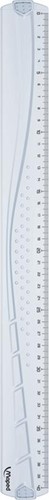 LINIAAL MAPED GEOMETRIC 40CM TRANSPARANT-2