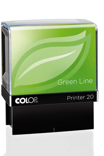 TEKSTSTEMPEL COLOP PRINTER 20 GREEN LINE PERSONALISEERBAAR