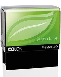 TEKSTSTEMPEL COLOP PRINTER 40 GREEN LINE PERSONALISEERBAAR