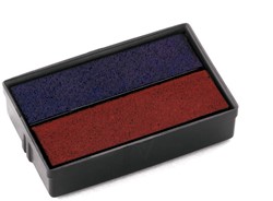 STEMPELKUSSEN COLOP E/10/2 BLAUW EN ROOD