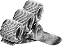 PENHOUDER TERRY CLIP VOOR 3 PENNEN/POTLODEN ZILVERKLEURIG-2