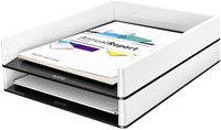 BRIEVENBAK LEITZ WOW A4 WIT/ZWART-2
