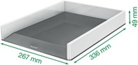 BRIEVENBAK LEITZ WOW A4 WIT/GRIJS-2