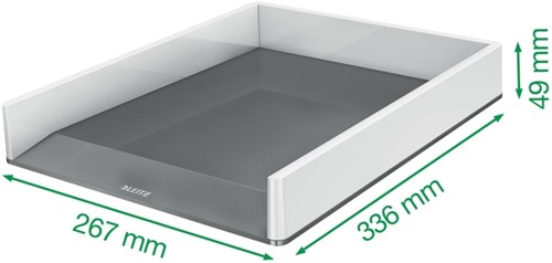 BRIEVENBAK LEITZ WOW A4 WIT/GRIJS-2