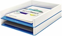 BRIEVENBAK LEITZ WOW WIT/BLAUW-2