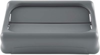 DEKSEL RUBBERMAID SLIM JIM VENTED GESLOTEN MET SWINGSYSTEEM GRIJS