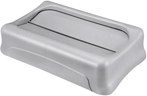DEKSEL RUBBERMAID SLIM JIM VENTED GESLOTEN MET SWINGSYSTEEM GRIJS-2