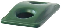 DEKSEL RUBBERMAID SLIM JIM VENTED INWERPOPENING VOOR FLESJES EN BLIKJES GROEN