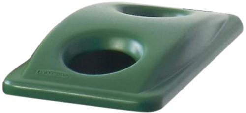 DEKSEL RUBBERMAID SLIM JIM VENTED INWERPOPENING VOOR FLESJES EN BLIKJES GROEN