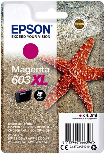 INKTCARTRIDGE EPSON 603XL T03A3 ROOD