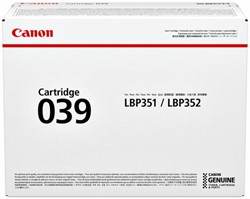 TONERCARTRIDGE CANON 039 ZWART