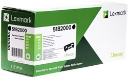 TONERCARTRIDGE LEXMARK 51B2000 ZWART
