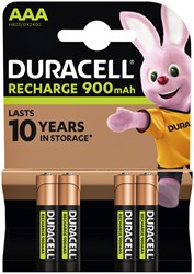 BATTERIJ OPLAADBAAR DURACELL 4X AAA 900MAH ULTRA
