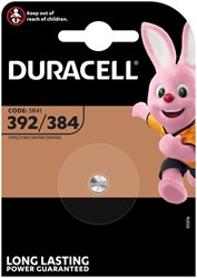 BATTERIJ DURACELL KNOOPCEL 1X392/384 ALKALINE Ø7,9MM 1,5V-45MAH