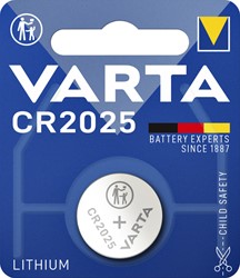 BATTERIJ VARTA KNOOPCEL 1X CR2025 LITHIUM