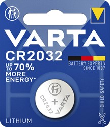 BATTERIJ VARTA KNOOPCEL 1X CR2032 LITHIUM