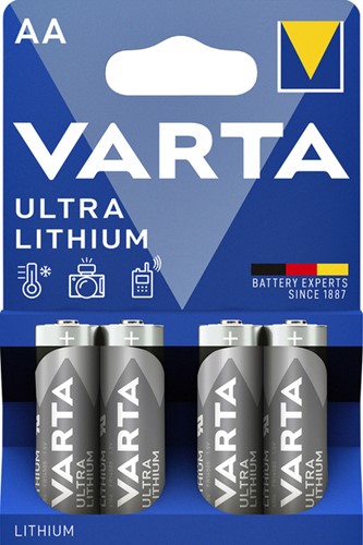 BATTERIJ VARTA ULTRA LITHIUM 4X AA