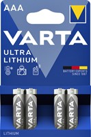 BATTERIJ VARTA ULTRA LITHIUM 4X AAA