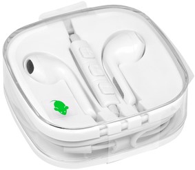 OORTELEFOON GREEN MOUSE MET 3.5MM JACK AANSLUITING