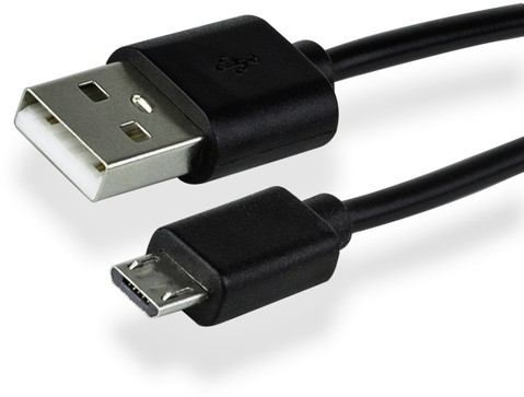 KABEL GREEN MOUSE USB MICRO-A 2.0 1 METER ZWART-2