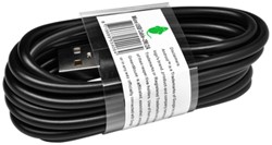 KABEL GREEN MOUSE USB MICRO-A 2.0 2 METER ZWART