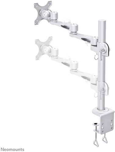 MONITORARM NEOMOUNTS D935 10-30" MET KLEM ZILVERGRIJS-2