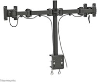 MONITORARM NEOMOUNTS D960D 2X10-27" MET KLEM ZWART-3