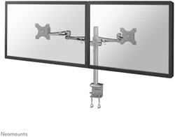 MONITORARM NEOMOUNTS D935D 2X10-27" MET KLEM ZILVERGRIJS
