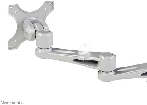MONITORARM NEOMOUNTS D935D 2X10-27" MET KLEM ZILVERGRIJS-3
