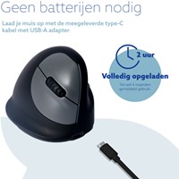 ERGONOMISCH MUIS R-GO HE BREAK WIRELESS RECHTS M-4