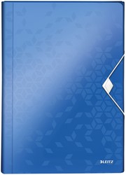 PROJECTMAP LEITZ WOW VOOR A4 6 VAKS PP BLAUW