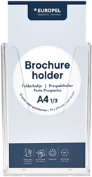 FOLDERHOUDER EUROPEL WAND 1/3 A4 TRANSPARANT