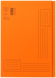 VOUWMAP QUANTORE A4 ONGELIJKE ZIJDE 250GR ORANJE