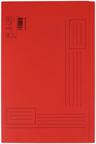 VOUWMAP QUANTORE FOLIO ONGELIJKE ZIJDE 250GR ROOD
