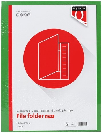 DOSSIERMAP QUANTORE A4 320GR GROEN-2