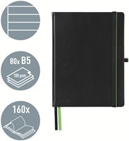 NOTITIEBOEK LEITZ COMPLETE 187X242MM LIJN 160 PAGINA'S 100GR ZWART-2