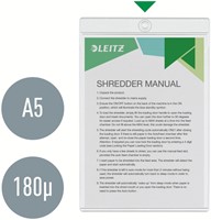 INSTEEKMAP U-MODEL LEITZ PREMIUM MET OPHANGOOG 0.20MM PVC A5 TRANSPARANT 50 STUKS-5