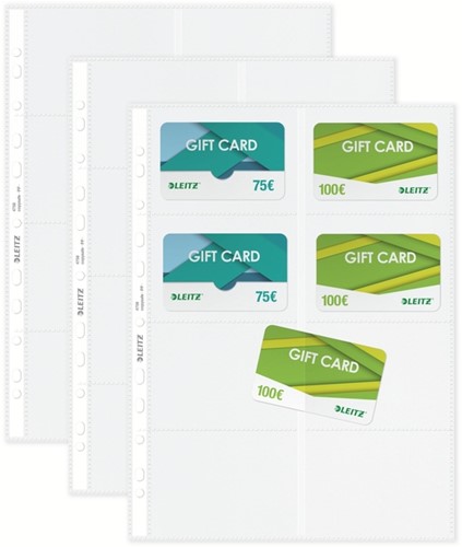 SHOWTAS LEITZ PREMIUM VOOR VISITEKAARTJES COPY SAFE PP A4 GLASHELDER 10 STUKS-3