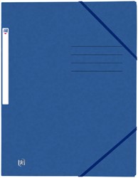 ELASTOMAP OXFORD TOP FILE+ A4 3 KLEPPEN 390GR BLAUW