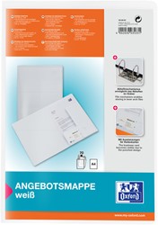 OFFERTEMAP OXFORD A4 MET INSTEEKTAS 2 KLEPPEN 0.5MM PP WIT