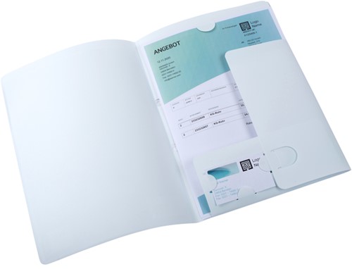 OFFERTEMAP OXFORD A4 MET INSTEEKTAS 2 KLEPPEN 0.5MM PP WIT-2